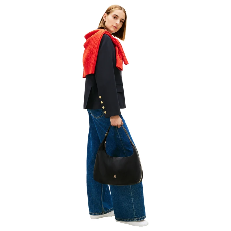 Tommy Hilfiger TH GO Hobo - Schultertasche 34 cm (black)