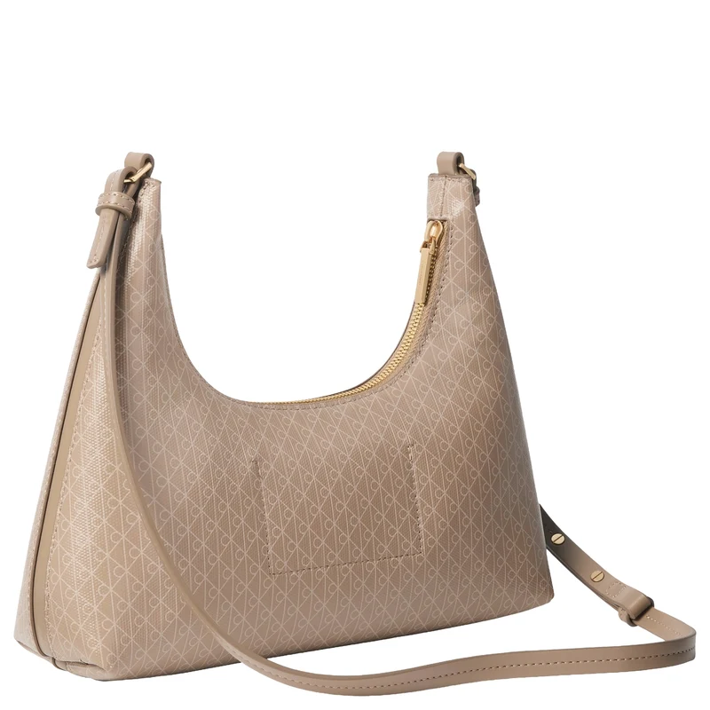 Calvin Klein Coated Emblem - Schultertasche 28 cm (desert taupe)