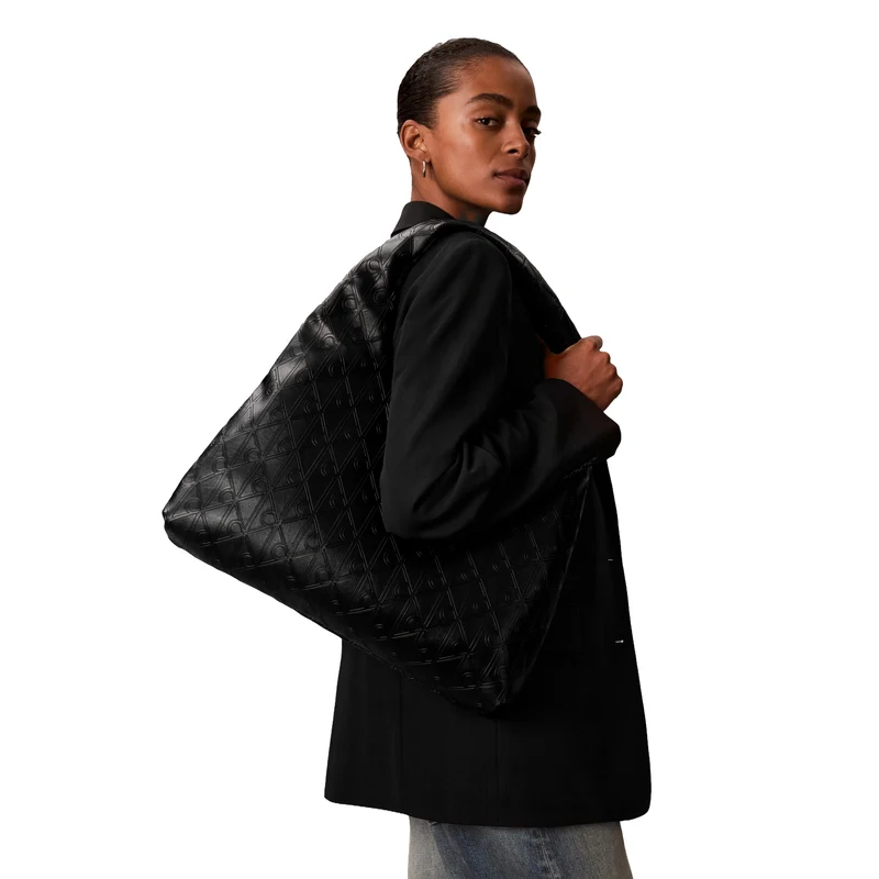 Calvin Klein Puffer Emblem - Schultertasche 54 cm (black)