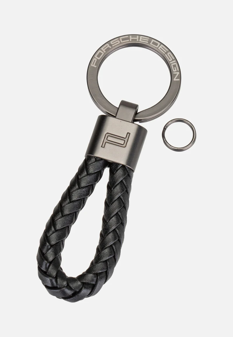 Keyring Leather Cord 28807 Black - Schlüsselanhänger