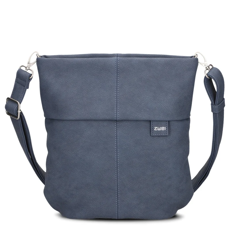 zwei Mademoiselle M90 - Umhängetasche 28 cm (nubuk-blue)