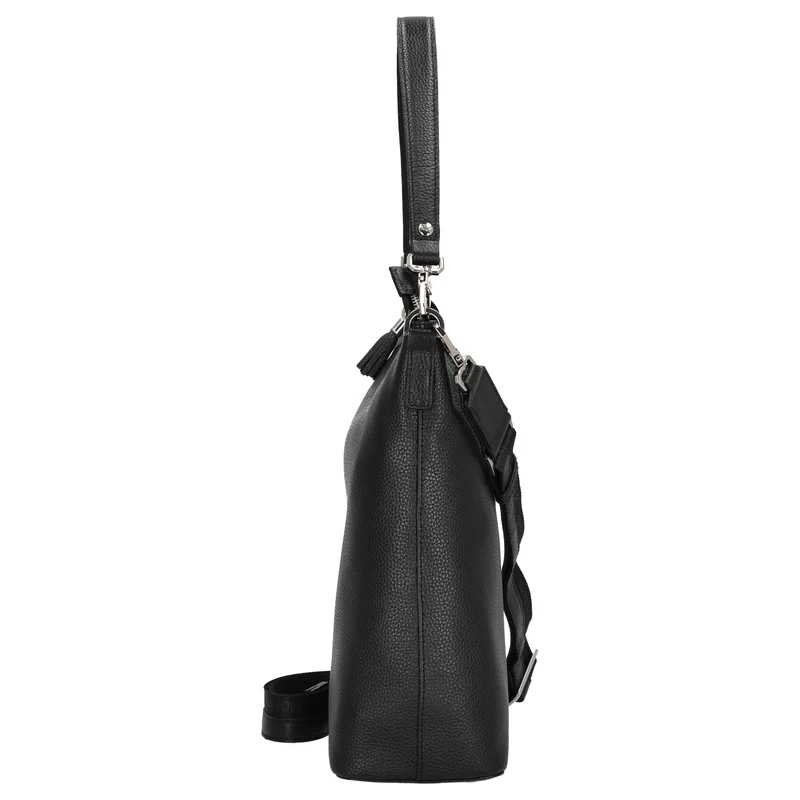 Braun Büffel Hanna Hobo - Schultertasche M 32 cm (schwarz)