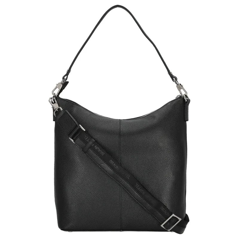 Braun Büffel Hanna Hobo - Schultertasche M 32 cm (schwarz)