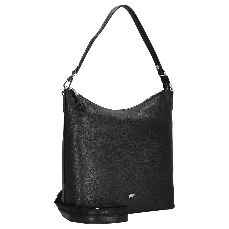 Braun Büffel Hanna Hobo - Schultertasche M 32 cm (schwarz)