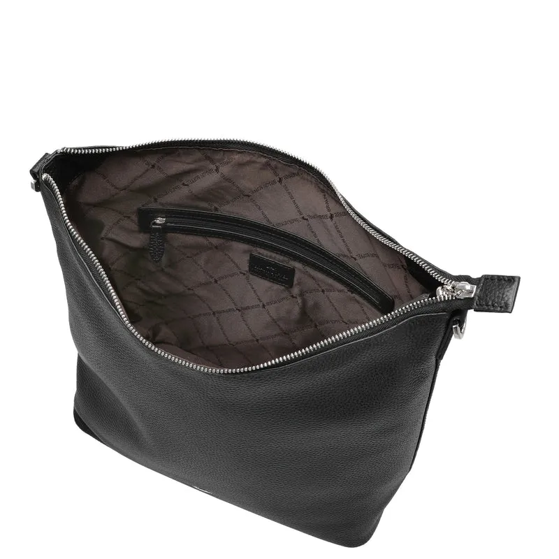 Braun Büffel Hanna Hobo - Schultertasche M 32 cm (schwarz)