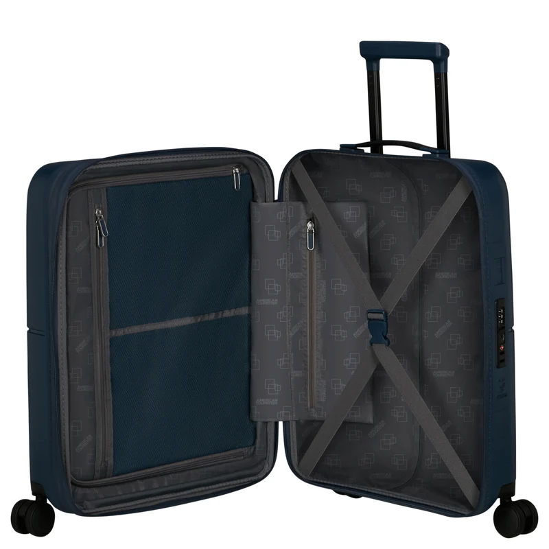American Tourister Dashpop - 4-Rollen-Kabinentrolley 55 cm erw. (blau)