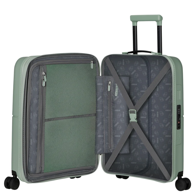 American Tourister Dashpop - 4-Rollen-Kabinentrolley 55 cm erw. (grün)