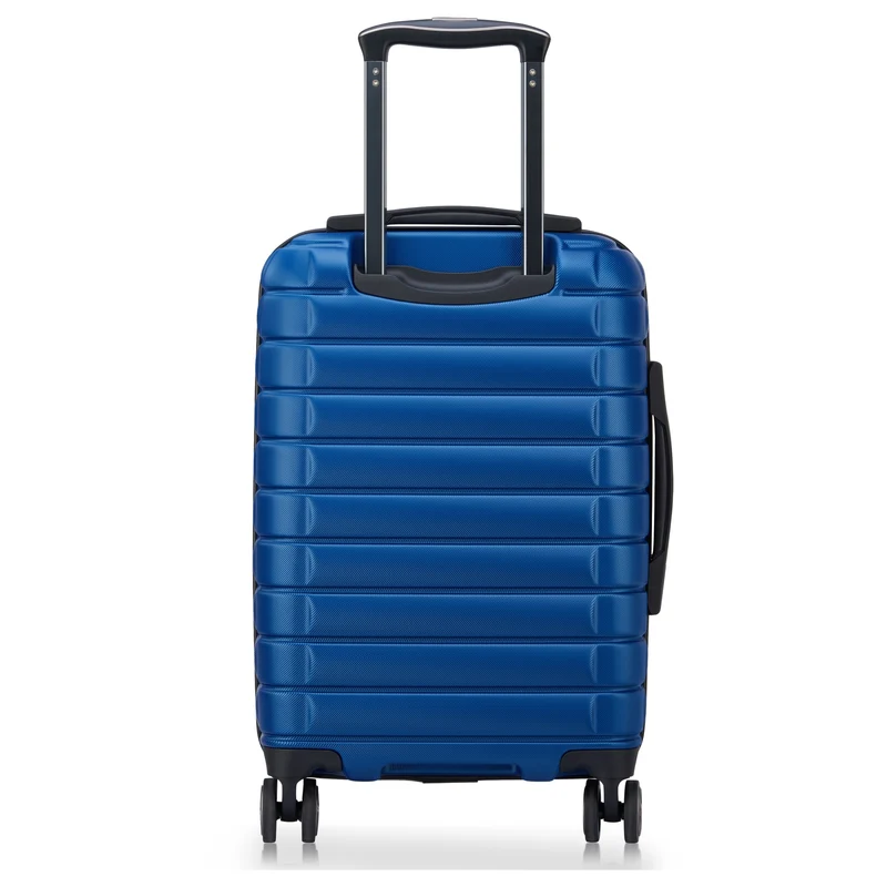 Delsey Paris Shadow 5.0 - 4-Rollen-Kabinentrolley mit Vortasche S 55 cm erw. USB (blau)