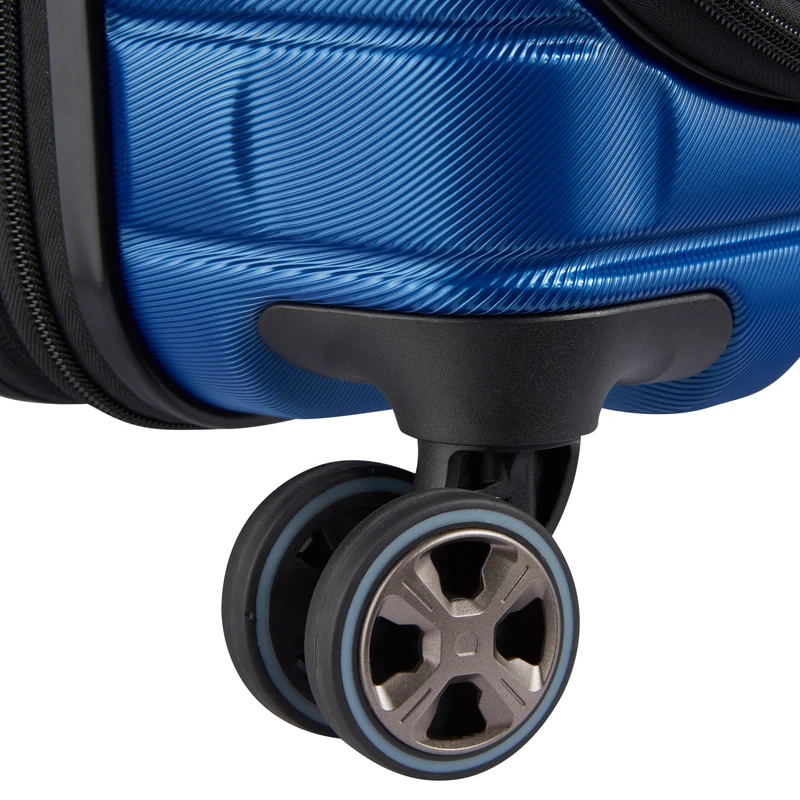 Delsey Paris Shadow 5.0 - 4-Rollen-Kabinentrolley mit Vortasche S 55 cm erw. USB (blau)