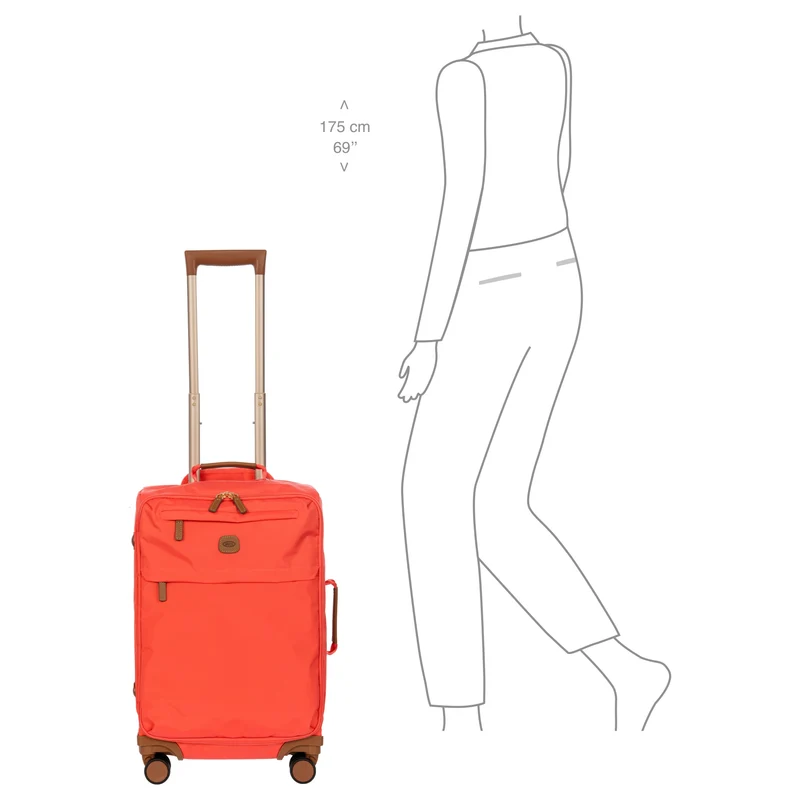 Brics X-Travel - 4-Rollen-Kabinentrolley S 55 cm (poppy)
