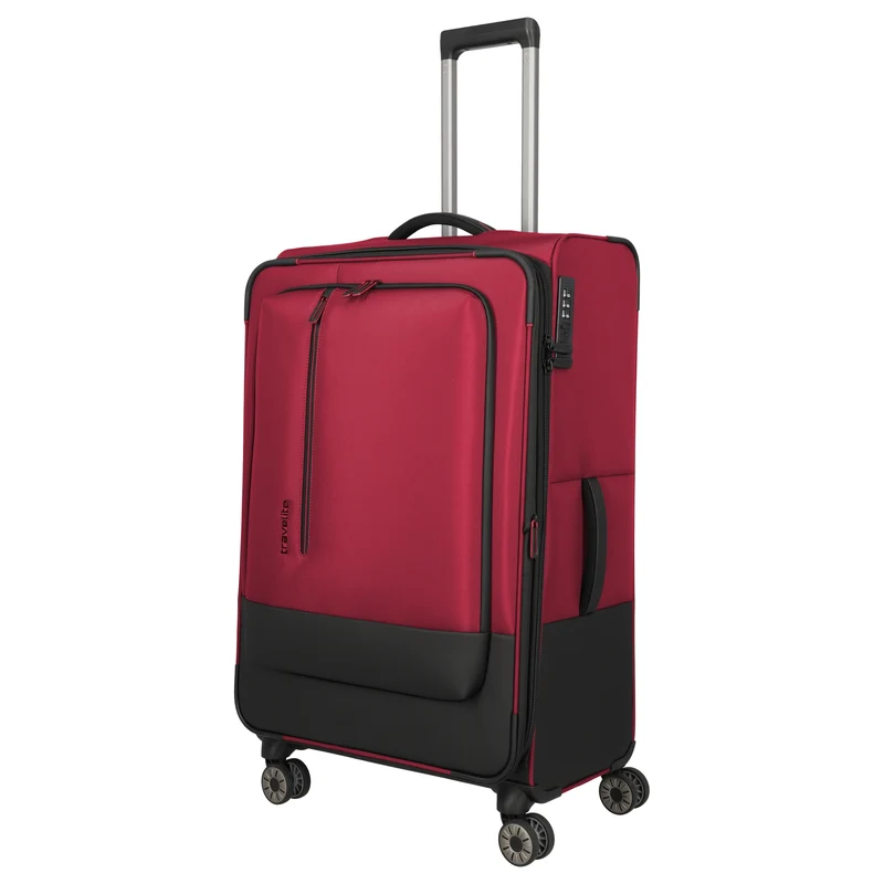 Travelite Crosslite - 4-Rollen-Trolley L 77 cm erw. (red)