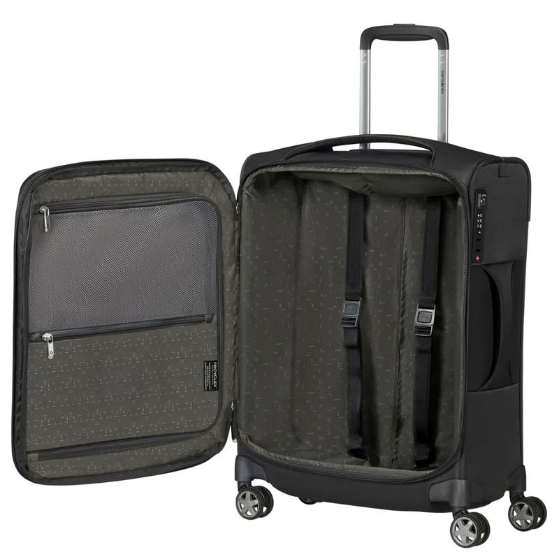 Samsonite Selection D'Lite - 4-Rollen-Kabinentrolley 55 cm erw. (black)