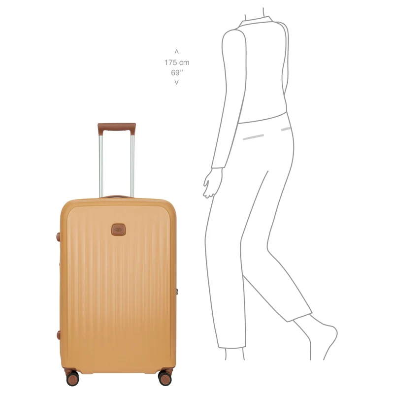 Brics Taormina - 4-Rollen-Trolley L 75 cm erw. (honig)
