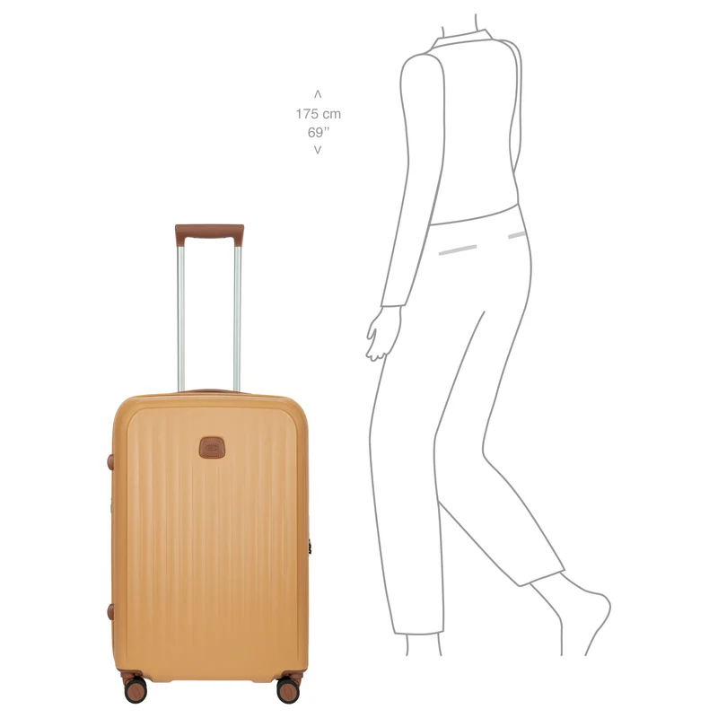 Brics Taormina - 4-Rollen-Trolley M 69 cm erw. (honig)