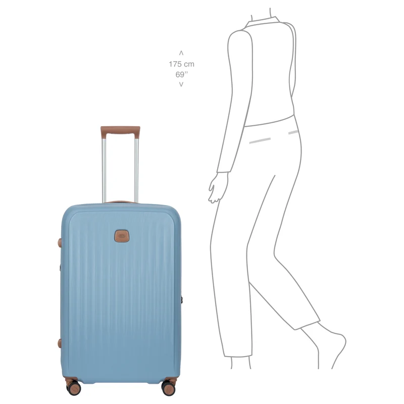 Brics Taormina - 4-Rollen-Trolley L 75 cm erw. (hellblau)