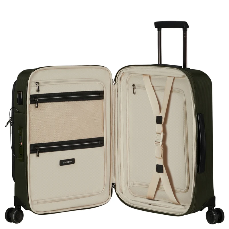 Samsonite - Splendix - 4-Rollen-Kabinentrolley S 55 cm erw. (grün/schwarz)