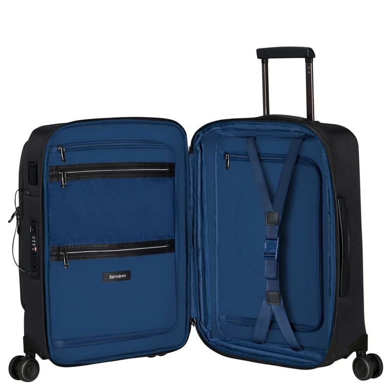 Samsonite - Splendix - 4-Rollen-Kabinentrolley S 55 cm erw. (schwarz)