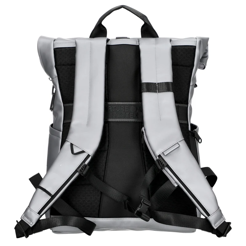 Piquadro Roll Top - Fahrradrucksack 15.6" 47 cm (silber/schwarz)