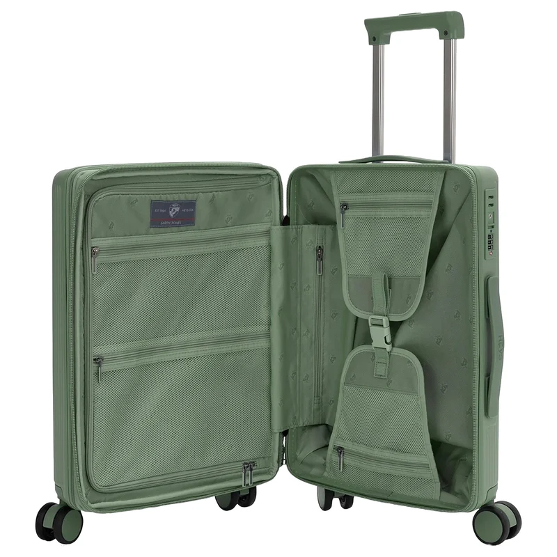 Heys Earth Tones - 4-Rollen-Kabinentrolley S 53 cm erw. (moss)