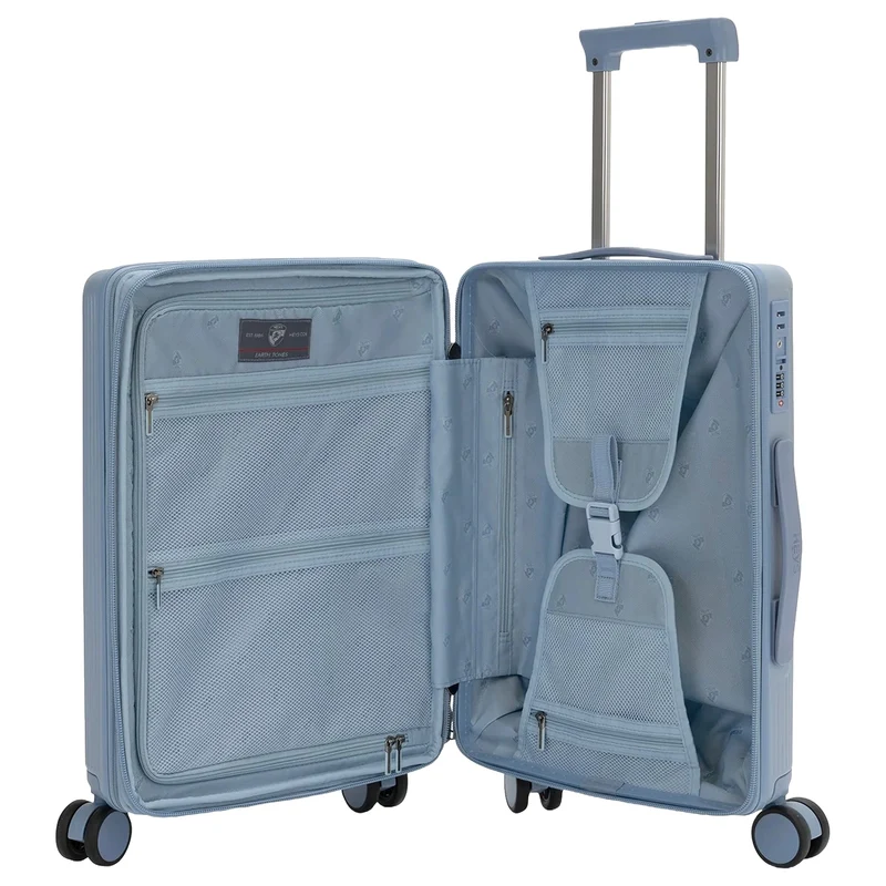 Heys Earth Tones - 4-Rollen-Kabinentrolley S 53 cm erw. (glacier grey)