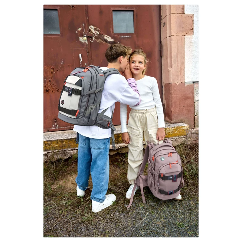 Lässig Bold Origin - Schulrucksack 46.5 cm (Anthracite/Grey)