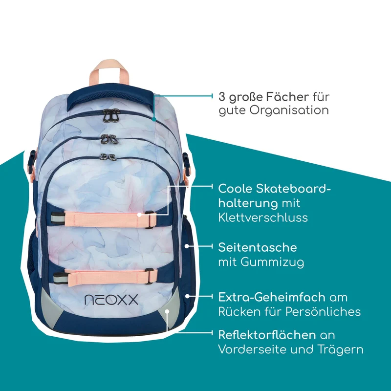 Neoxx ACTIVE PRO - Schulrucksack 45.5 cm (Dreaming of pastel)