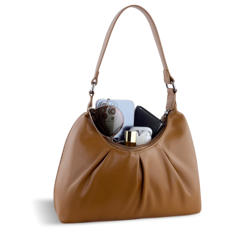bugatti Mila - Schultertasche S 28 cm (cognac)