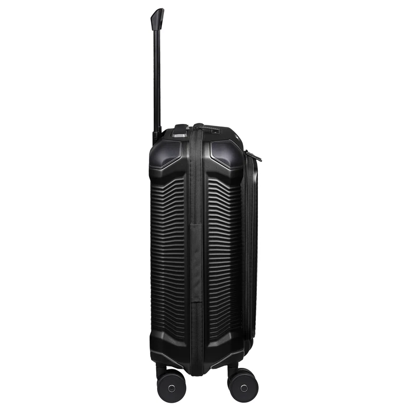 Travelite Millennium - 4-Rollen-Kabinentrolley mit Vortasche S 55 cm (black)