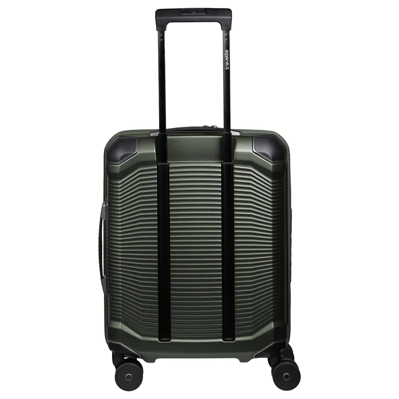 Travelite Millennium - 4-Rollen-Kabinentrolley mit Vortasche S 55 cm (pine green)
