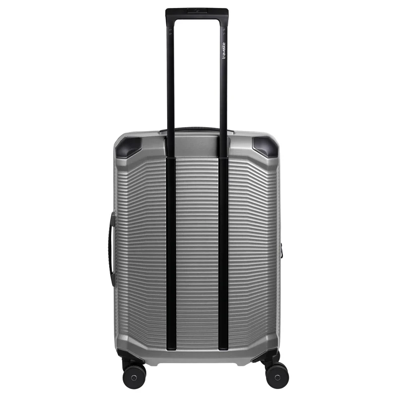 Travelite Millennium - 4-Rollen-Trolley M 67 cm erw. (silver)