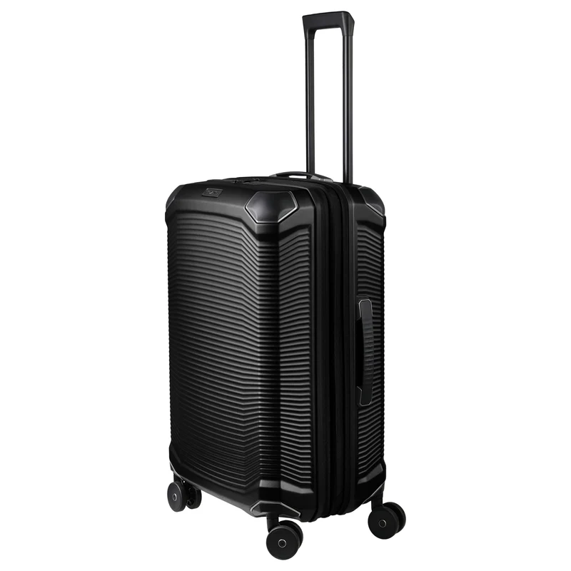 Travelite Millennium - 4-Rollen-Trolley M 67 cm erw. (black)