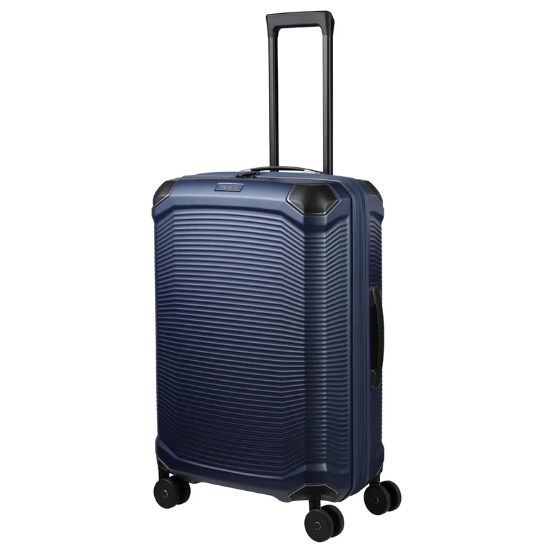 Travelite Millennium - 4-Rollen-Trolley M 67 cm erw. (navy)