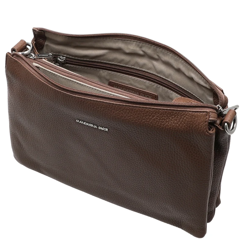 Mandarina Duck Mellow Leather - Umhängetasche 28 cm (milk chocolate)