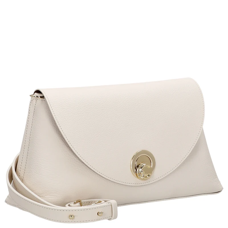 Coccinelle Nikla - Schultertasche 30 cm (pearl/cognac)