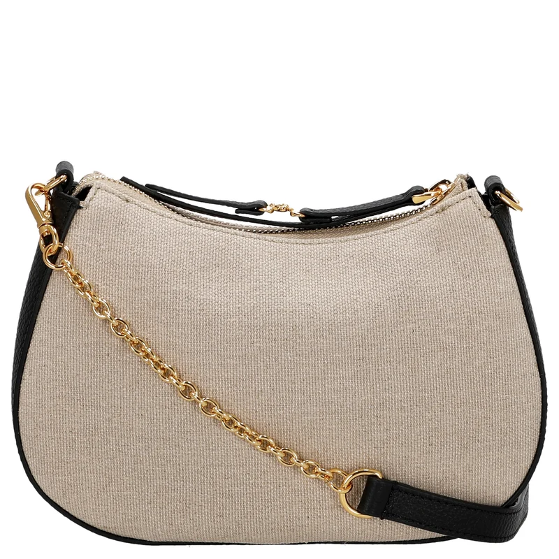 Coccinelle C-Easy Canvas - Umhängetasche 22 cm (natural/noir)