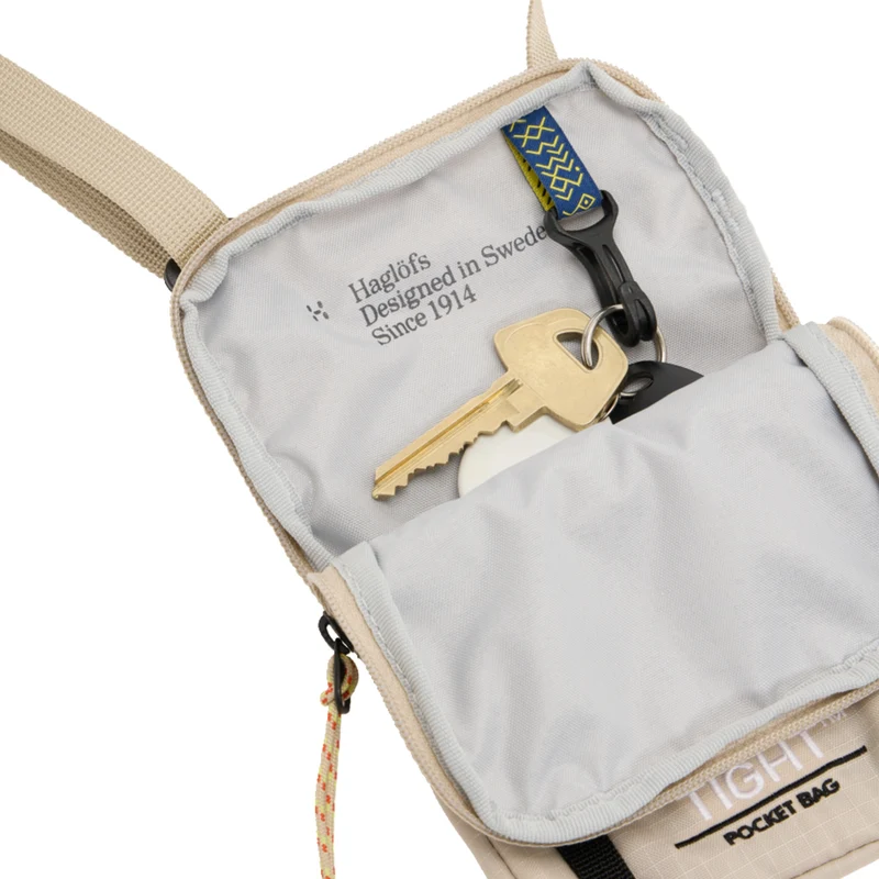 Haglöfs Tight Pocket Bag - Umhängetasche 16.5 cm (chalk beige/true black)