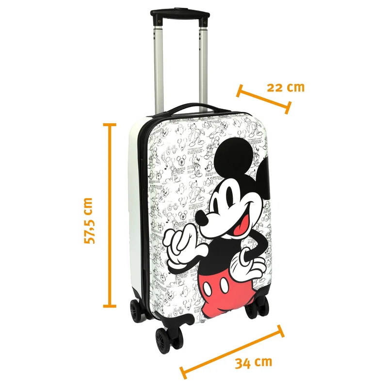 Undercover Mickey Mouse - 4-Rollen-Trolley 57 cm (Mickey Mouse)