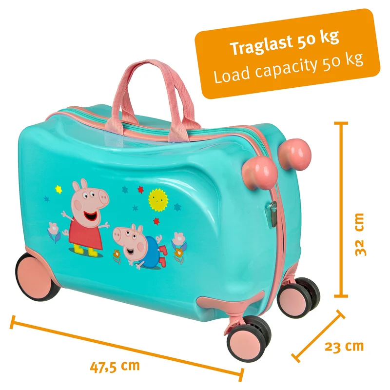 Undercover Peppa Pig Ride-On - 4-Rollen-Kindertrolley 47.5 cm (Peppa Pig)