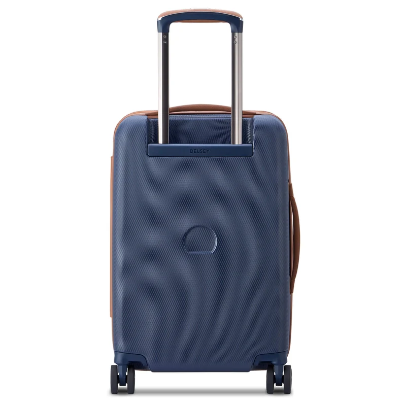 Delsey Paris Chatelet Air 2.0 - 4-Rollen-Kabinentrolley 55 cm erw. 14" USB (marineblau)