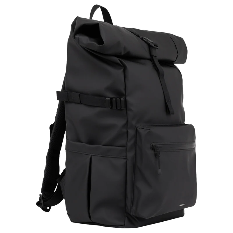 Sandqvist Stream Rolltop - Rucksack 16" 67 cm (black)