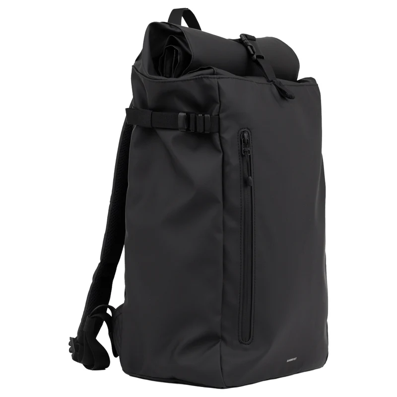 Sandqvist Stream Slim Rolltop - Rucksack 16" 65 cm (black)