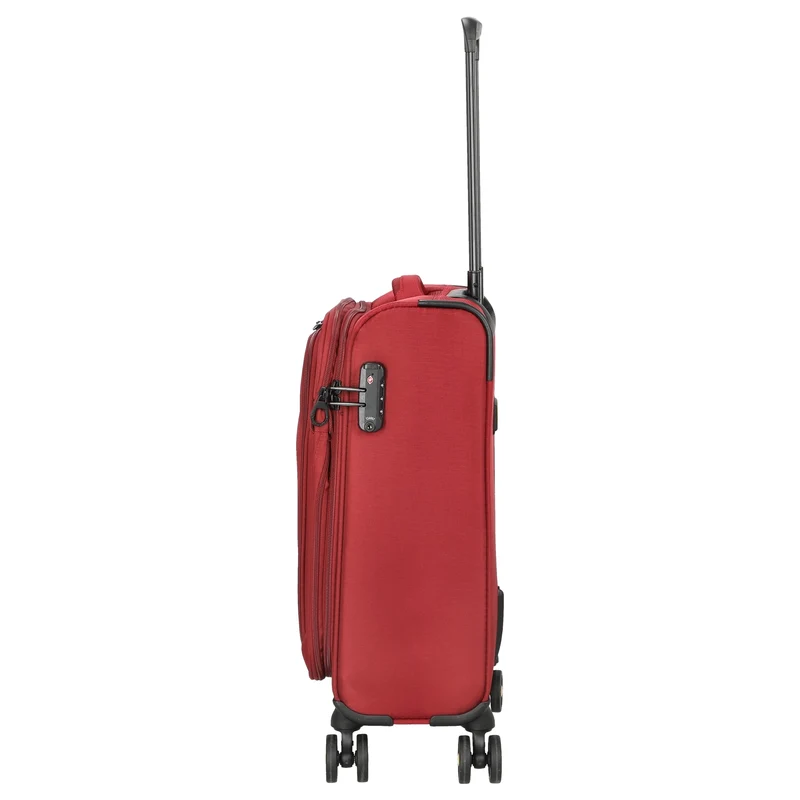 D&N Travel Line 9704 - 4-Rollen-Kabinentrolley S 55 cm (dark red)