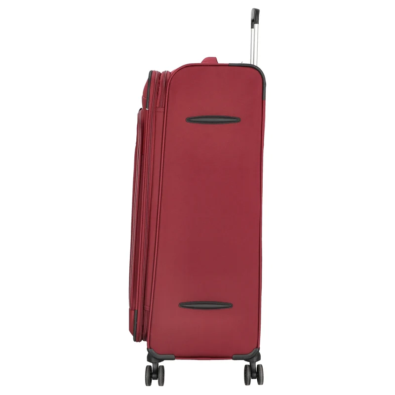 D&N Travel Line 9504 - 4-Rollen-Trolley L 76 cm erw. (dark red)