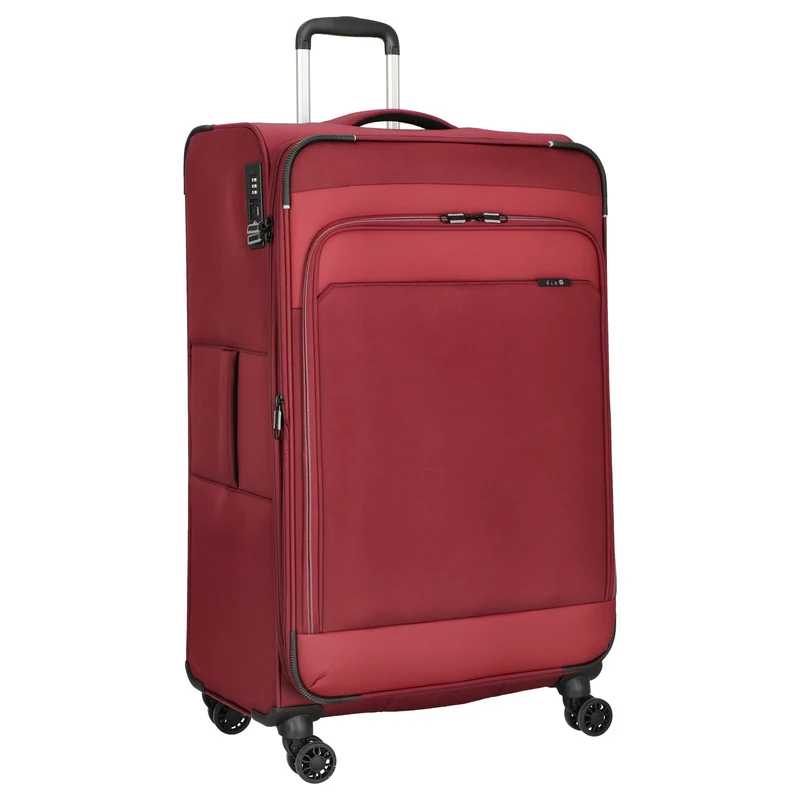 D&N Travel Line 9504 - 4-Rollen-Trolley L 76 cm erw. (dark red)