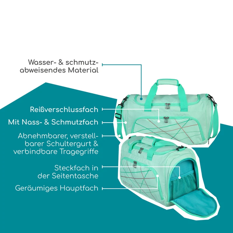 Neoxx MOVE - Sporttasche 43.5 cm (Mint to be)