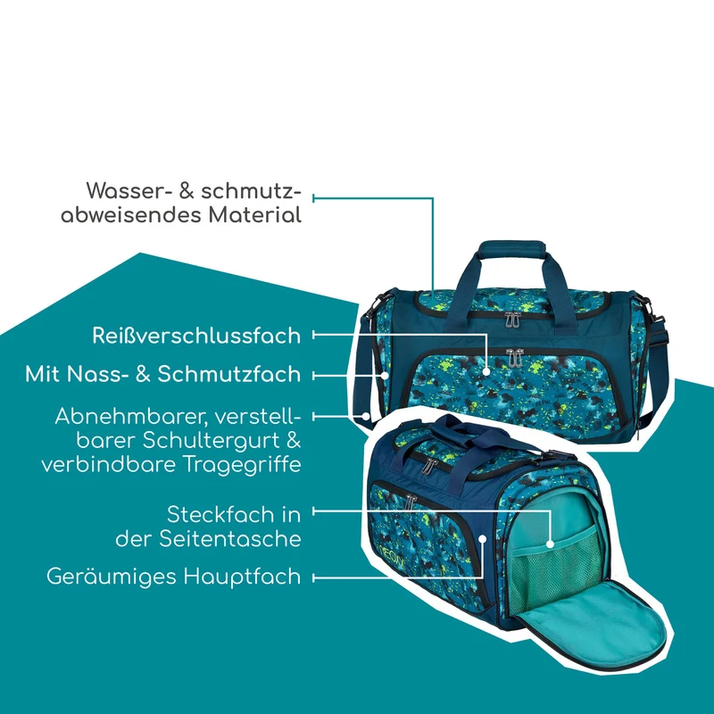 Neoxx MOVE - Sporttasche 43.5 cm (Petrol extreme)