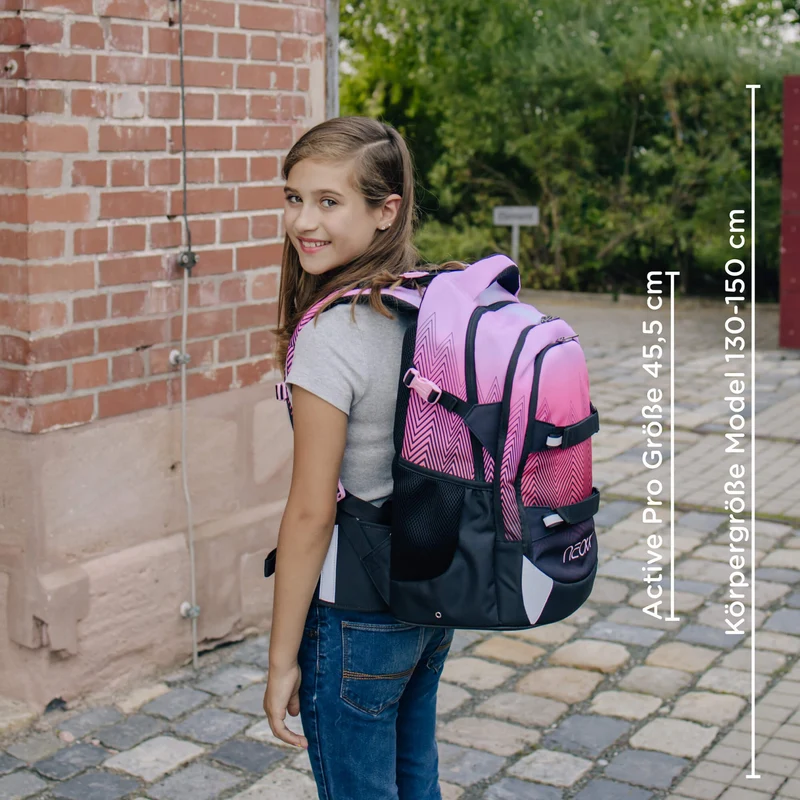 Neoxx ACTIVE PRO - Schulrucksack 45.5 cm (Sweet like sunset)