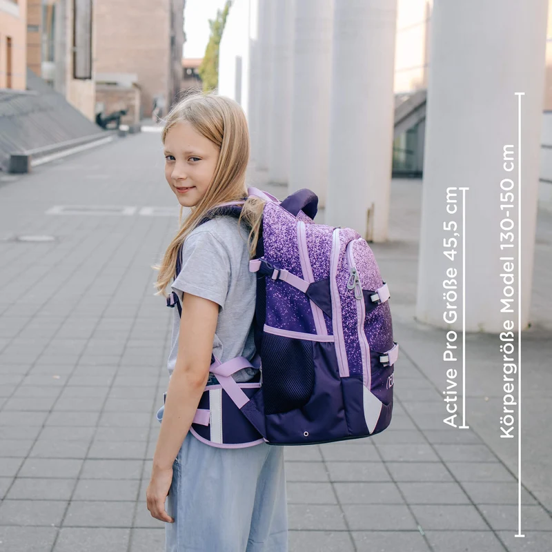 Neoxx ACTIVE PRO - Schulrucksack 45.5 cm (Glitterally perfect)