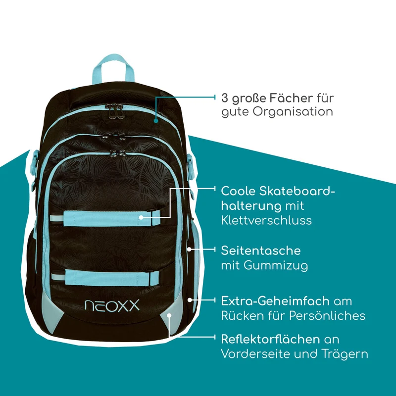 Neoxx ACTIVE PRO - Schulrucksack 45.5 cm (Queen of the nite)