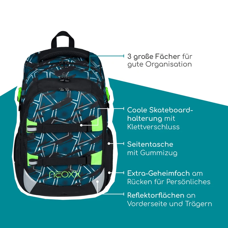 Neoxx ACTIVE PRO - Schulrucksack 45.5 cm (Flash yourself)